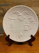 1976 Frankoma Collectors Bi-centennial Celebration Signed Plate, 8