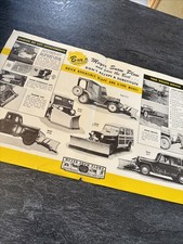 1940's Willys Jeep Wagon Snow Plows Angledoze Dealer Sales Brochure Meyer  LOC E picture