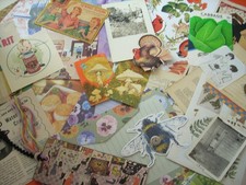 31 Pc Vtg Retro Ephemera Pack Cottage Core Junk Journals Mixed Media Altered Art picture