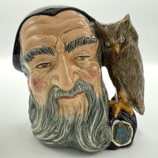 Royal Doulton Merlin Large Character Jug D6259 Owl  picture