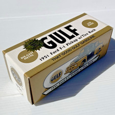 2001 Gulf 1951 Ford F-1 Pickup 9th IN Series Gold Edition ERTL 1:25 Diecast picture