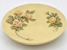 Vintage Canterbury Rose Madiggan Australia Resin Trinket Dish 6
