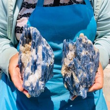2pc 4.4LB Natural Beautiful Blue Kyanite With Quartz Crystal Specim Healing picture
