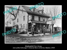 OLD POSTCARD SIZE PHOTO OF HADDONFIELD NEW JERSEY THE SCHWEIGER STORE c1930 picture
