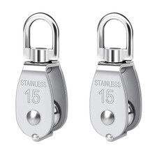 Pulley 304 Stainless Steel Single Pulley Block M15 Small Heavy Duty Swivel picture