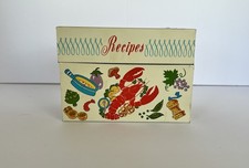 Vintage 1960’s Ohio Art Company tin recipe box picture