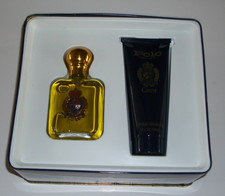 Vintage Cosmair Ralph Lauren Polo Crest Set 2 oz EDT Spray & Balm READ picture