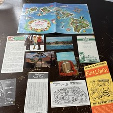 Hawaii Vintage Brochures Map Postcards 1960s Tourist Souvenirs Iolani Coco Joe picture