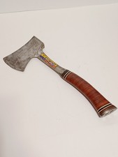 Vintage Leather Handle Estwing Hatchet USA picture