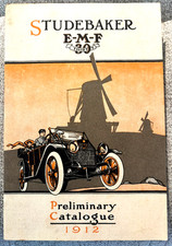 VTGE. ORIGINAL 1912 STUDEBAKER EMF 30 AUTOMOBILE CAR CATALOG DEALER LIST FACTORY picture