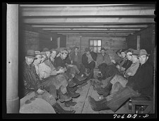 Ryderwood Washington 1941 Lumberjacks in Crummy Long Bell Lumber Company picture