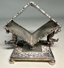 Antique Rogers Smith Meridian Co Silver Plate Figural Napkin Ring 2 Boys Playing picture