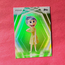 2026 Topps Disney Neon Pixar Inside Out JOY Serial Numbered /199 #163  picture