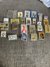 Lot of 29 Vintage Postage Stamp Pins USPS The LOVE Collection Each Different picture