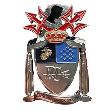 Huge 4” USN USS Donald Cook DDG-75 Challenge Coin Vietnam 1st Marine POW Cc57 picture