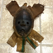 Traditional West African wooden ritual mask. Dan or Guere people of Libera. picture
