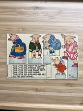 1914 J. Alan Fletcher Postcard #21 Cut Out “This Little Pig Went To Market”  picture