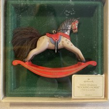 Hallmark Keepsake 1981 Rocking Horse Dated Ornament #1 - First in a Series picture