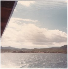 Martinique Bay Island Vacation Snapshot Original 1970's Vintage Found Photograph picture