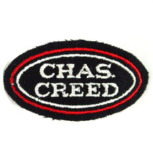 Charles Creed Patch Vintage Chas. Creed London Fashion Designer Logo picture