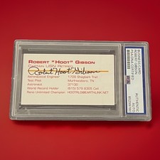 Robert Hoot Gibson Signed Business Card NASA Astronaut PSA/DNA Slabbed Autograph picture