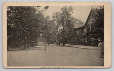 Vintage Mohawk Avenue Postcard Scotia NY Street Scene Early Cars picture