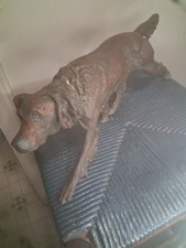 Antique / Vintage  Pointer Dog Statue Hunting Dog Cast Iron  picture