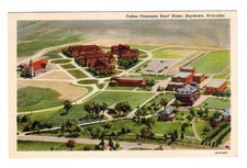 Postcard NE Father Flanagan Boys Home Aerial View Boystown Nebraska picture