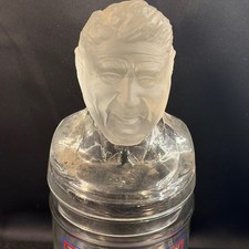Vintage Ronald Reagan Ron-Jar Frosted Glass Bust Jelly Bean Jar 1980s Americana picture