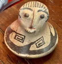 Native American? Mexican? Face Effigy Pot Pottery Vessel picture
