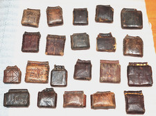 Old Ethiopian Leather Healing Scroll Protection Amulet picture
