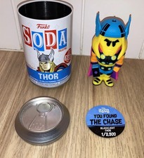 Funko Soda Marvel Thor 2021 SDCC San Diego CHASE Blacklight Glow In The Dark picture
