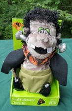 Vintage Dandee Halloween Animated Frankenstein Eyes Light Up Red Sings Decor NWT picture