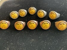 Vintage Gene Autry Singing Cowboy Adjustable Gumbball Ring - 10 in lot SALE picture