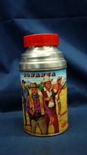 Vintage 1963 BONANZA TV Half Pint Western Aladdin Lunchbox Thermos Only picture