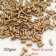 50 Lighter Flints Gold Replacement for fluid/gas lighters, Bulk Lighter Flint picture