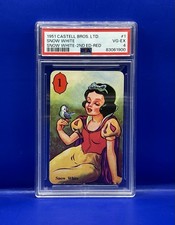 1951 SNOW WHITE CASTELL BROS LTD 2ND EDITION RED VINTAGE PSA 4 LOW POP picture