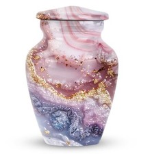 Vibrant Swirl Urn: A Pioneering Remedy for Remembering Loved Ones Keepsake picture