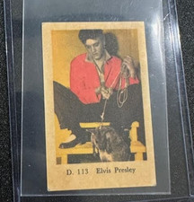 1961 Dutch Gum D Plain Text Set Elvis Presley #D.113  EX-MT picture