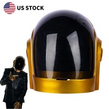 Daft Punk Guy Manuel Helmet Gold Resin Mask Music Cosplay Prop US Stock US STOCK picture