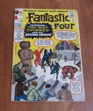 Fantastic Four #15 (Marvel, 1963) - 1st Mad Thinker - Stan Lee Jack Kirby - GD picture