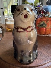 Vintage 1980's Tony Wood Staffordshire England Ceramic Bengal Cat Creamer Jug picture