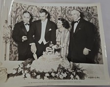 1934 Press Photo 8x10 Gary Cooper & Sandra Shaw Bride & Groom Paramount Party picture