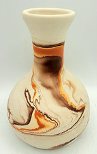 Vtg Nemadji Pottery Handmade Indian Native American Vase 6.5