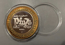 UNION PLAZA CASINO LAS VEGAS NV $10 TOKEN .999 SILVER BETTE DAVIS HOLLYWOO UNC picture