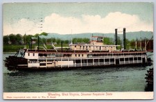 K29/ Wheeling West Virginia Postcard c1910 Steamer Keystone State Ship 123 picture