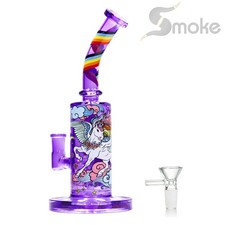 Hookah Pegasus 10in Glass Bong and Water Pipes Smoking Perc Bongs w/14mm bowl picture