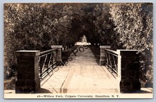 K61/ Hamilton New York RPPC Postcard c1920s Colgate University Willow Path 75 picture