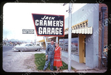 Sl87 Original Slide 1959 Cramers Garage Arizona street scene cars 400a picture