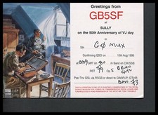1 x QSL Card Radio UK GB5SF - Sully 50th Anniversary VJ Day - 1995 ≠ Q429 picture